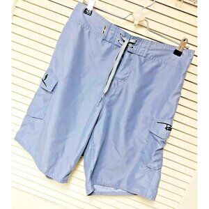 Ron‎ Jon Surf Board Shorts Men's 30 x 9 Grey  Swimsuit Bathing Suit Pockets